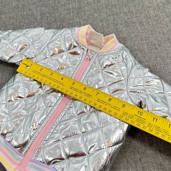 New! First impressions Silver Metallic Jacket‎ Girls/ Baby 0-3 Months $44 - Picture 7 of 12
